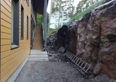 omakotitalon louhintatyö